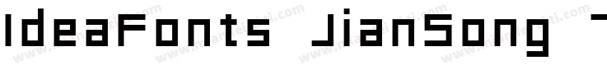 IdeaFonts JianSong 75字体转换